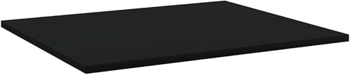 Set of 8 Floating Wall Shelves, 23.6-Inch Modern Black Engineered Wood Bookshelves for Living Room, Kitchen, Bedroom, and Home Office Wall Decor