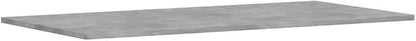 Set of 4 Floating Wall Shelves, 39.4 Inch Modern Concrete Grey Engineered Wood Storage Shelving for Living Room, Bedroom, Home Office Decor