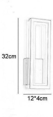 LED Wall Light Modern Metal Wall Sconce Lighting 16W Bedside Wall Lamp, Nordic Rectangle Wall Sconces Indoor Wall Wash Lights for Living Room Bedroom Bedside Hallway