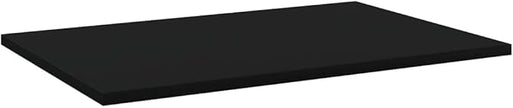 Set of 8 Floating Shelves, 23.6 x 15.7 Inch Engineered Wood Storage Boards for Wall Mounting, Matte Black Decorative Shelving for Living Room, Kitchen, and Office Organization