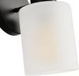 Metal Sconces Wall Lighting with Clear Glass Shade, Bathroom Vanity Light Matte Black Wall Sconce, Modern Wall Light Fixtures
