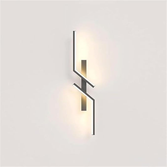 Linear Wall Sconce Modern Nordic Up Down 3-Color Wall Lamp for Living Room Bedroom Hallway(Gold)