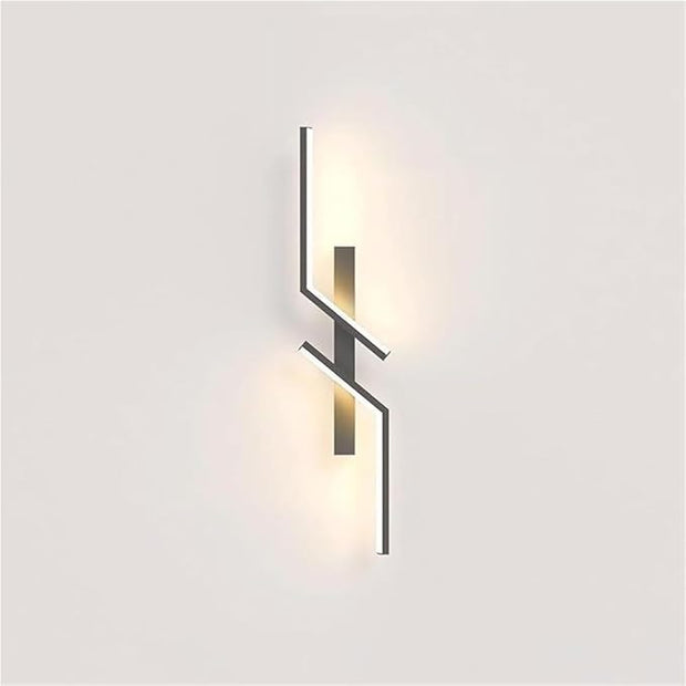 Linear Wall Sconce Modern Nordic Up Down 3-Color Wall Lamp for Living Room Bedroom Hallway(Gold)
