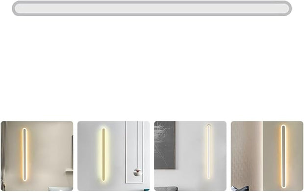 Minimalist LED Wall Lamp Warm Light Bedroom Backdrop Sconce for Living Stairway Corridor Energy-Saving Modern Wall Light Fixture Easy Installation