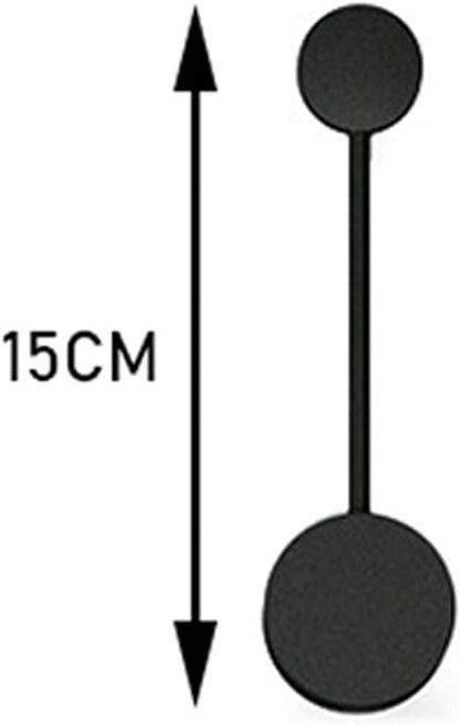 LED Wall Sconce Mid-Century Wall Lamp Lighting Fixture Black Finish丨Acrylic Indoor Modern Wash Wall Spot Light丨Wall Mount Lamps for Living Room Bedroom Hallway Home Room Decor (1 Light15CM3000K)