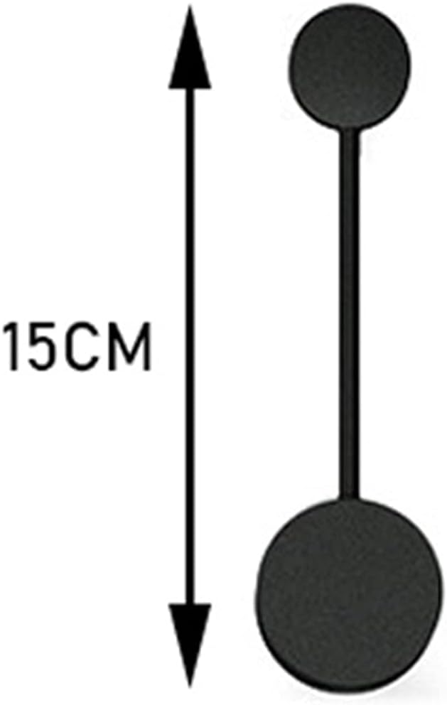 LED Wall Sconce Mid-Century Wall Lamp Lighting Fixture Black Finish丨Acrylic Indoor Modern Wash Wall Spot Light丨Wall Mount Lamps for Living Room Bedroom Hallway Home Room Decor (1 Light15CM6000K)