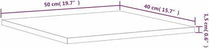 Set of 4 Floating Wall Shelves, Modern Grey Engineered Wood Rectangular Display Shelf for Books, Plants, and Home Decor, 15.7 x 19.7 Inch Storage Organizers