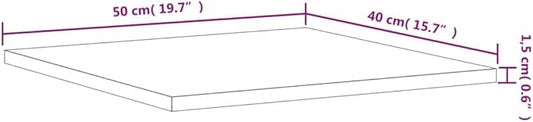Set of 4 Floating Wall Shelves, Modern Grey Engineered Wood Rectangular Display Shelf for Books, Plants, and Home Decor, 15.7 x 19.7 Inch Storage Organizers