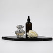 Black Marble Corner Shower Shelf, 9 Inch Carrara White Marble Corner Shelf for Bathroom Shower Decor, Wall Mounted, Polished, 1 Pcs