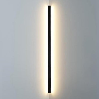 Black Linear Wall Sconce Lighting, Modern LED Wall Light Fixture, Minimalist Long Strip Wall Lamp, Interior Decoration Wall Mounted Lamp for Bedroom Bedside Living Room Corridor Stairs