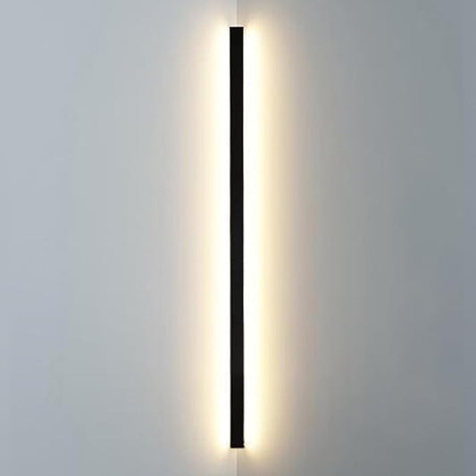 Black Linear Wall Sconce Lighting, Modern LED Wall Light Fixture, Minimalist Long Strip Wall Lamp, Interior Decoration Wall Mounted Lamp for Bedroom Bedside Living Room Corridor Stairs