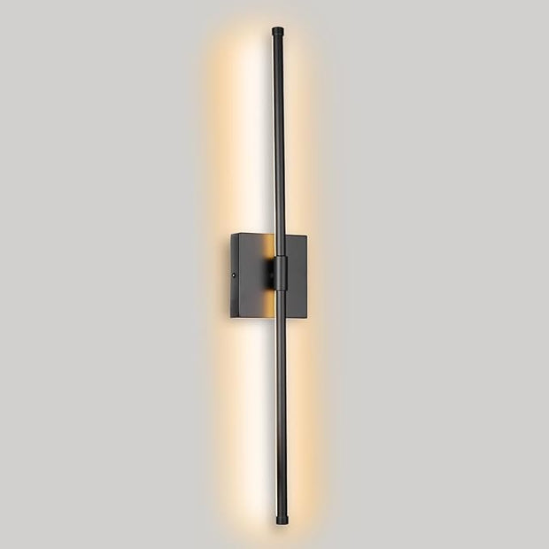 Modern LED Wall Sconces, Hardwired Wall Sconces, 3000K Warm Light Wall Lamp,Black Wall Light Fixtures for Living Room, Bathroom, Bedroom