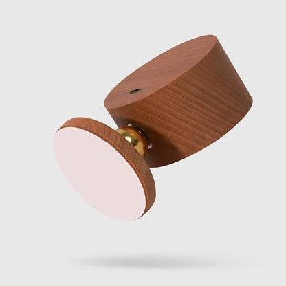 Led Wall Mounted Reading Lights, Wireless Wall Sconce with USB Charging Port Rechargeable Battery 360°Rotate Magnetic Ball Dimmable Touch Control, Lamps for Study Bedside(Sapele 2 PC)