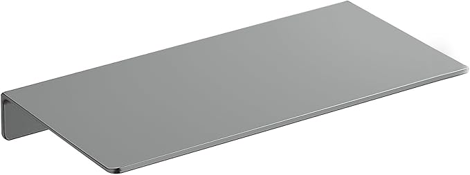 Danpoo Small Floating Shelf for Wall Storage, Mini Display Shelf for Collectibles, Metal Wall Shelf for Bathroom/Living Room/Kitchen/Bedroom(Grey, 8