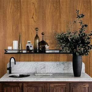 COSNIGHT 15.7" ×590" Wood Grain Wallpaper Peel and Stick Vinyl Film Self Adhesive Decor Wall Paper for Cabinet Drawer Shelf Liner Easy to Clean