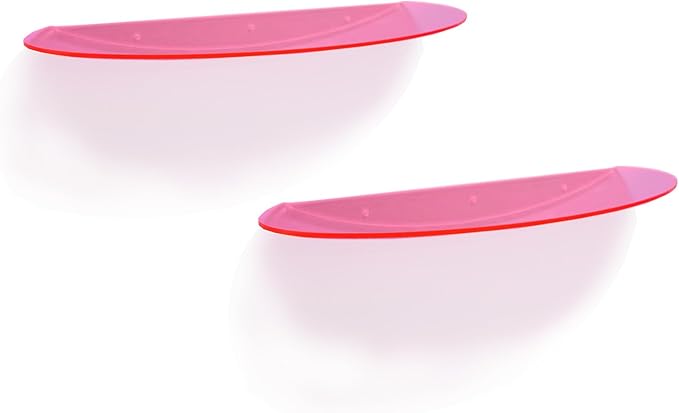 SetGame 2-Pack 24 Inch Acrylic Wall Shelves Wall Decor Wall Mounted, Floating Bookshelves Wall Ledge Shelf, Acrylic Shelves for for Action Figures Display, Room Décor, Space Saving, Items Organizer