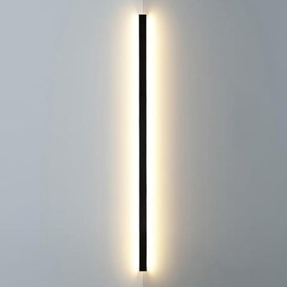 Black Linear Wall Sconce Lighting, Modern LED Wall Light Fixture, Minimalist Long Strip Wall Lamp, Interior Decoration Wall Mounted Lamp for Bedroom Bedside Living Room Corridor Stairs