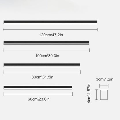 Black Linear Wall Sconce Lighting, Modern LED Wall Light Fixture, Minimalist Long Strip Wall Lamp, Interior Decoration Wall Mounted Lamp for Bedroom Bedside Living Room Corridor Stairs