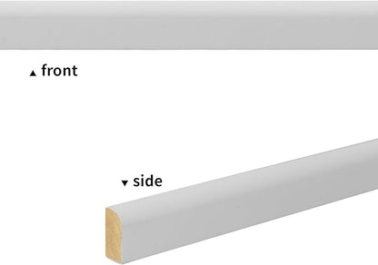 Art3d 4-Pack Wall Molding Trim, 8 ft Each, MDF Wainscoting Panels, Paintable & Warp-Resistant, Easy Adhesive Installation for Living Room, Bedroom & Office Déco- Total Length 32 ft (White 2)