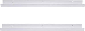 AZSKY 36 Inch Picture Ledge Shelf Floating Shelves Wall Mounted Set of 2 White
