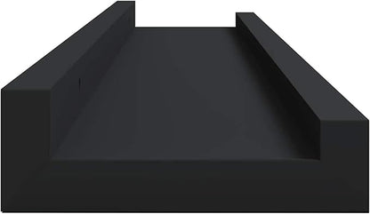 Picture Frame Ledge Shelves, Wall Mounted Display Shelves 60x9x3 cm MDF for Photo Display and Wall Decoration
