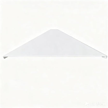 3.0mm Aluminum Alloy Corner Shelf Wall Mounted, for Bathrooms,Offices, Bedrooms,Kitchens,Dorm Rooms and Living Rooms (White, 11.3 inch White Corner Shelf)