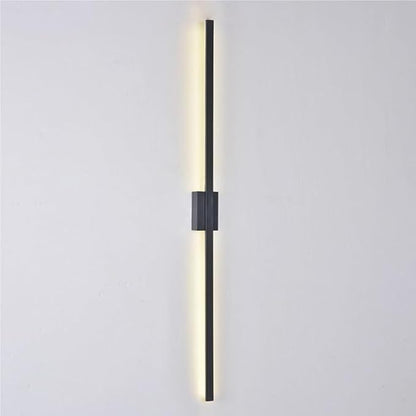 Black Linear Wall Sconce Minimalist Hardwired Indoor Wall Light Fixture for Hallway Living Room Bedroom Modern Decorative Lighting(Black,100cm)