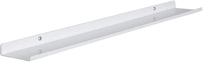Floating Ledge, Photo Shelf, Art Ledge - Very Durable and Made in The USA (White, 24")