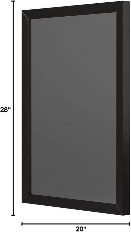 Amazon Basics Rectangular Wall Mount Mirror for Bedroom, Living Room, Entryway, Standard Trim, 20