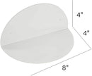 ROYALITA Small Acrylic Shelves Room Decor Floating Shelves (2-Pack, 8-inch Diameter) - Wall Mounted Display Stand for Plants, Toys, Makeup, and More - Ideal for Home and Office, Clear
