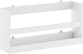 Furinno Hermite Multipurpose Wall Mounting Storage Shelf, White