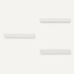 Amazon Basics Wood Floating Wall Shelves, 3-Pack, White, 15.8