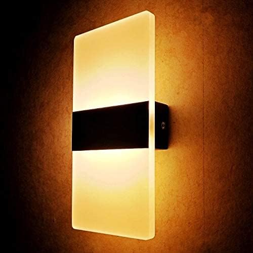 CHICIRIS LED Wall Mounted Sconce Light, Acrylic Indoor Decorative Lamp, Simple for for Bedside Hallway Bathroom Shop Bar Cafe 85-265V(#10)