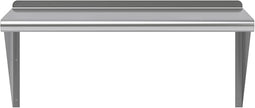 AmGood 18 in. x 30 in. Stainless Steel Wall Shelf | NSF | Metal Shelving | Garage, Laundry, Storage, Utility Room | Restaurant, Commercial Kitchen