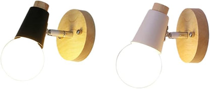 Tofficu Nordic Minimalist Wall Lamp E27 Sconce No Bulb Included Modern Lighting for Bedroom and Hallway Decor
