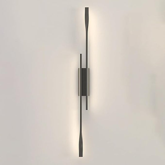 Modern Corner LED Wall Lamp Minimalist Indoor Light Long Strip Linear Light Hardwired Hallway Wall Sconce Dimmable Lighting Fixture for Bedroom Kitchen Island Bar Living Room Bathroom