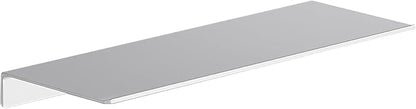 Danpoo Adhesive Floating Shelf for Wall Storage, Metal Wall Shelf for Bathroom/Living Room/Kitchen/Bedroom, Display Shelf for Collectibles(Silver, 16")