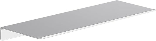 Danpoo Adhesive Floating Shelf for Wall Storage, Metal Wall Shelf for Bathroom/Living Room/Kitchen/Bedroom, Display Shelf for Collectibles(Silver, 16")