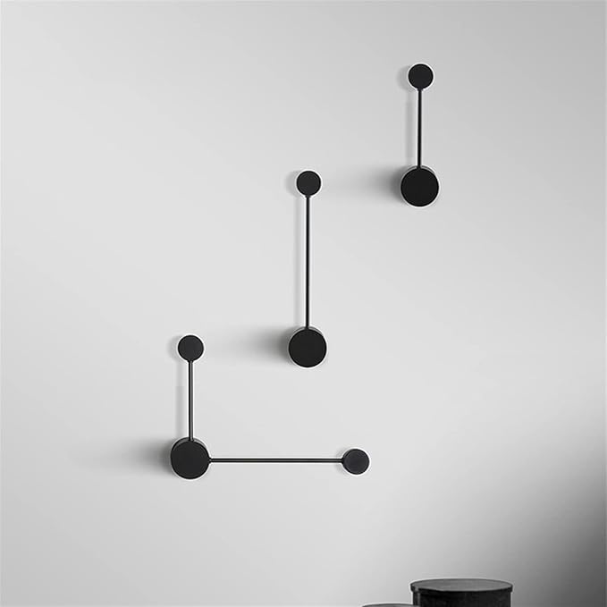 LED Wall Sconce Mid-Century Wall Lamp Lighting Fixture Black Finish丨Acrylic Indoor Modern Wash Wall Spot Light丨Wall Mount Lamps for Living Room Bedroom Hallway Home Room Decor (1 Light15CM3000K)