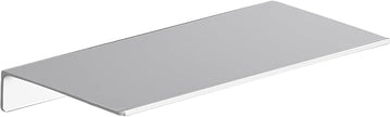 Danpoo Small Floating Shelf for Wall Storage, Mini Display Shelf for Collectibles, Metal Wall Shelf for Bathroom/Living Room/Kitchen/Bedroom(Silver, 8