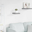 Grey Honeycomb Floating Wall Shelf with Invisible Mounting System, 9.1 x 9.3 x 1.5 Inches, Modern Storage for Books and Decor, Sturdy MDF and Metal Construction, Space-Saving