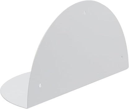 Floating Shelf,Metal White Half Round Hanging Display Floating Shelves,Wall Mounted Display Stand for Home Décor, Bathroom, Kitchen, Bedroom