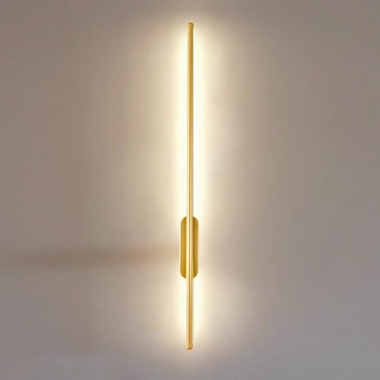 LED Hardwired Wall Sconce - Minimalist Linear Wall Light Fixture for Bedroom, Living Room & Hallway (120cm, 3 Color Modes)
