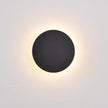 Modern Minimalist Wall Light White/Black Round Disc Wall Sconce Metal Circular Stairwell Lighting Dimmable LED Sconce for Living Room Bedroom