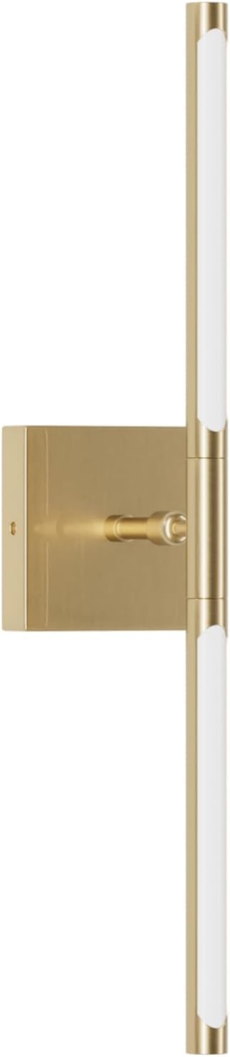 Tipace Modern Bathroom Light Fixtures,Hardwired Wall Sconces,360°Rotate,LED Brushed Brass Vanity Light Bar,5500K White Light Wall Wall Light Fixtures for Bathroom,Living Room,23.6 Inch