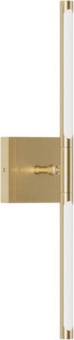 Tipace Modern Bathroom Light Fixtures,Hardwired Wall Sconces,360°Rotate,LED Brushed Brass Vanity Light Bar,5500K White Light Wall Wall Light Fixtures for Bathroom,Living Room,23.6 Inch