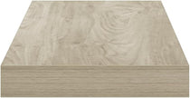 Floating Wall Shelf Oak Honeycomb MDF 19.7 x 9.1 x 1.5 Inches Modern Minimalist Invisible Mounting Durable Display