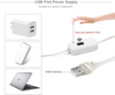 LED USB Under Cabinet Lights with Hand Wave,Under Counter Lighting, Under Desk Light Bar, Hand Wave Activated, Plug and Play,Soft Strip Light for Kitchen,Shelf,Cupboard,Closet (White, 5m)