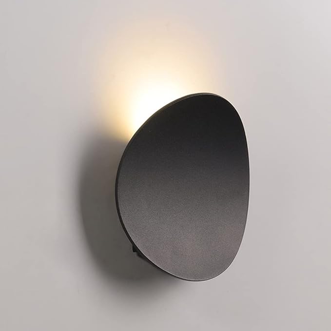 LED Wall Sconce Indoor Modern Lighting Minimalist Hardwired Wall Mount Light Arc Stairwell Lighting for Living Room Bedroom Hallway Corridor Conservatory Warm White 3000K