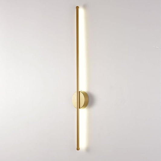 Nordic LED Linear Wall Sconce - Minimalist Aluminum Light for Living Room, Bedroom, and More(Glod,X-Large)